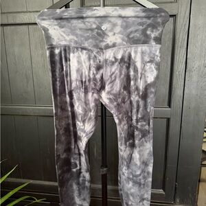 lululemon Align Gray Tie-Dye High-Rise Leggings